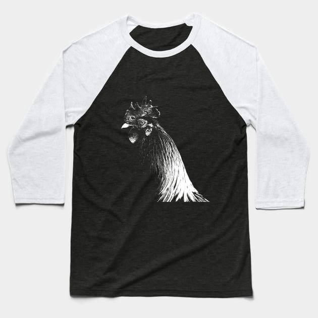 Chicken Baseball T-Shirt by AKdesign